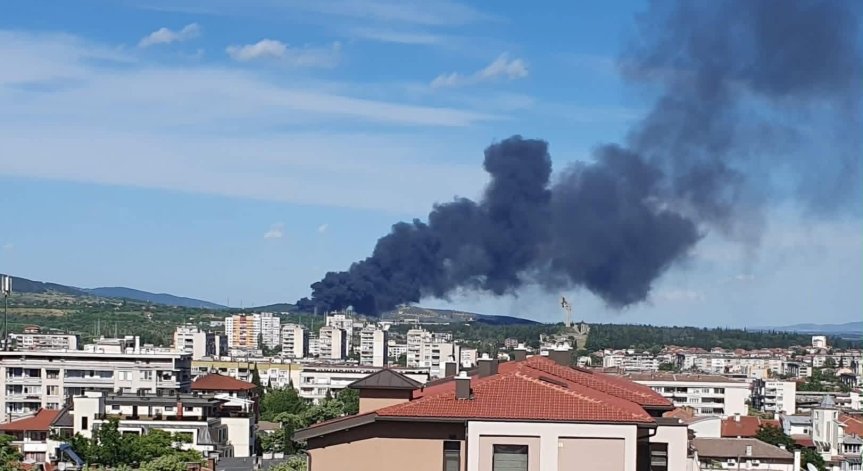 Пожар в Стара Загора в посока гробищата