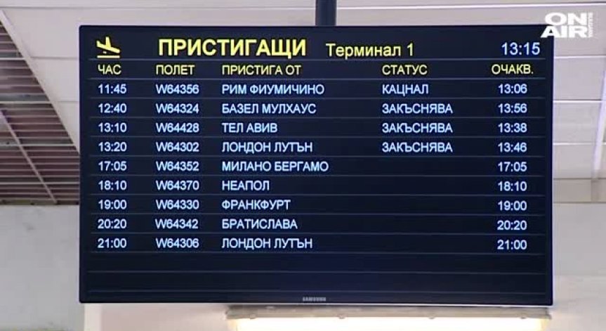 Част от българите, блокирани в Рим, кацнаха в София