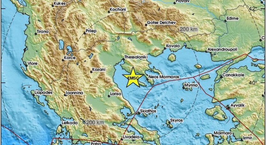 Земетресението е усетено в Благоевград, София и Пловдив.
