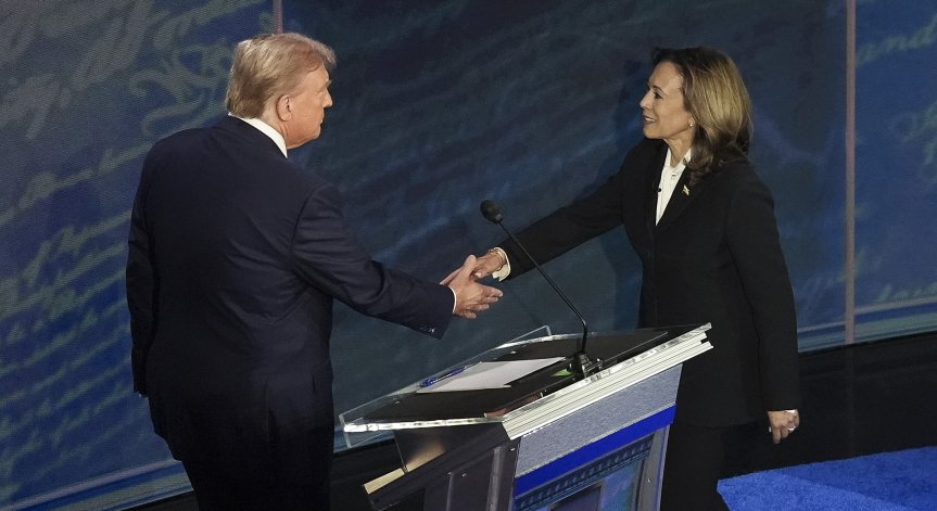 Първите проучвания след дебата показаха, че Харис все пак е възприемана като страната, която е доминирала.