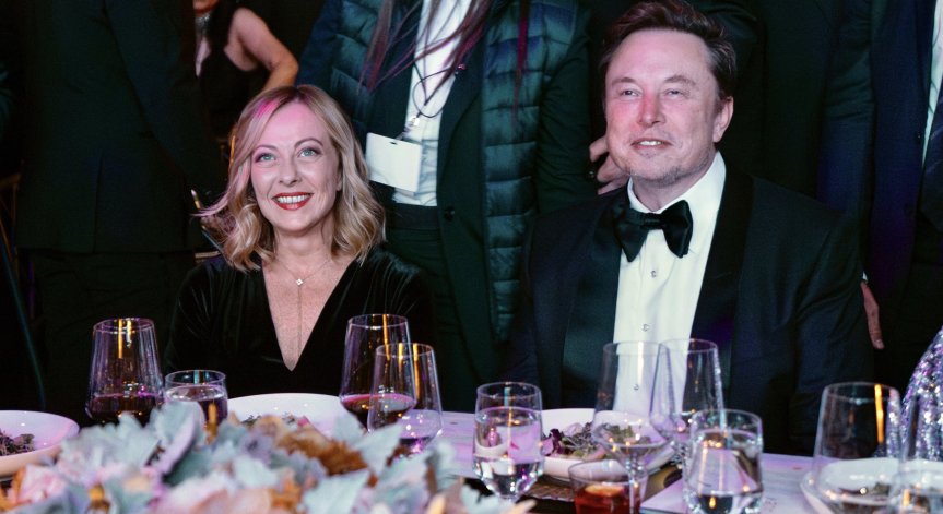 Мелони и Мъск демонстрират отлични отношения.