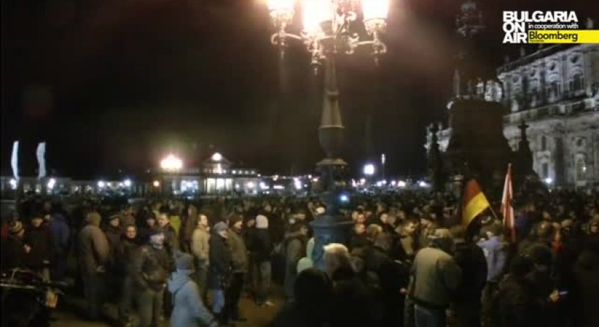 Антиислямистка демонстрация в Дрезден
