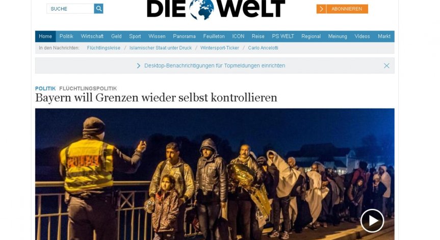 Бавария иска сама да пази границите си от бежанци