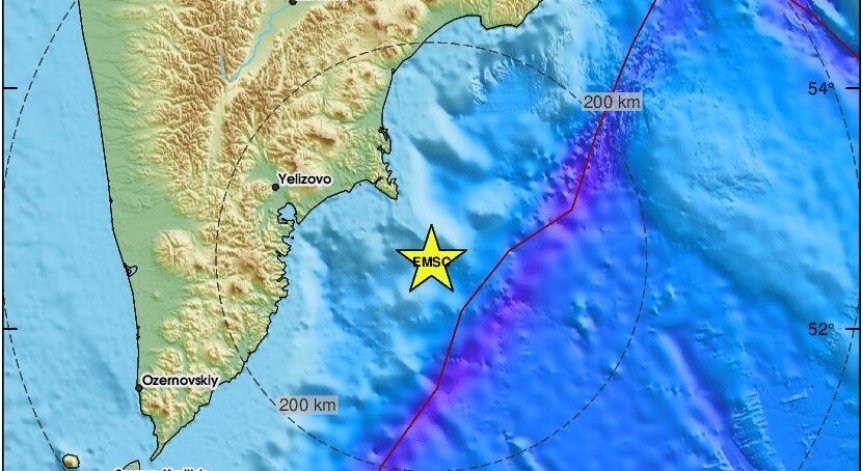 На 20 юли е регистрирана серия от земетресения край Камчатка.