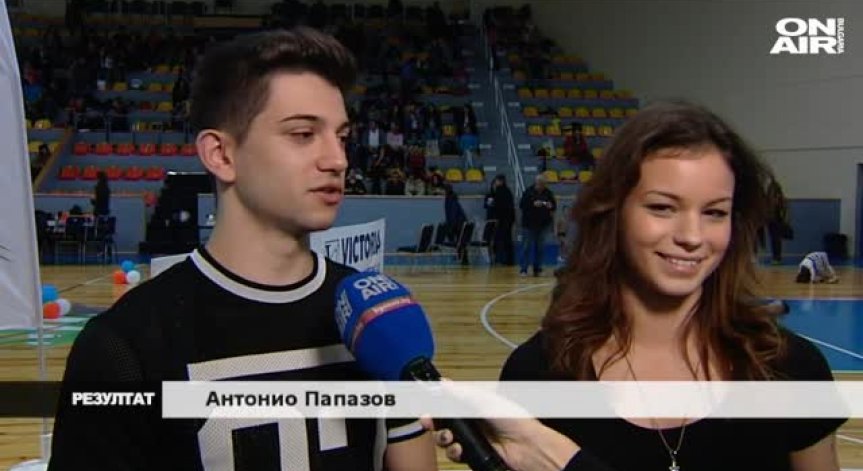 Световните шампиони по аеробика Ана-Мария Стоилова и Антонио Папазов в Резултат