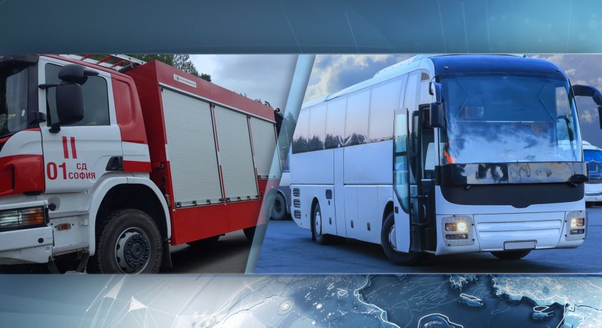 Български автобус с туристи пламна в Гърция