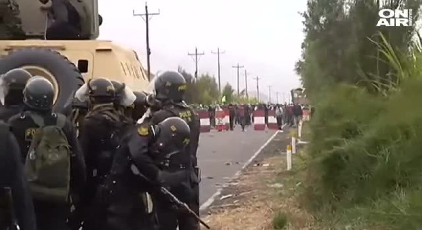 Протест и сблъсъци в Перу заради мина за мед