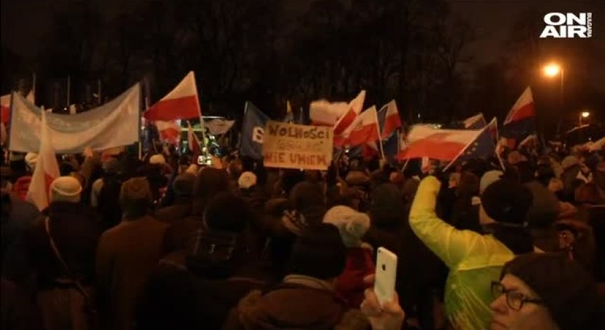 Протестът в Полша продължава