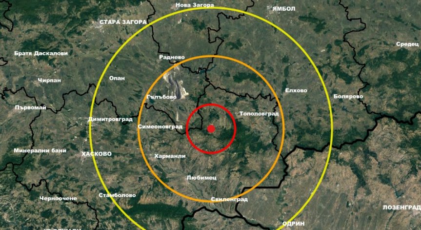 Два труса са регистрирани тази сутрин на територията на България
