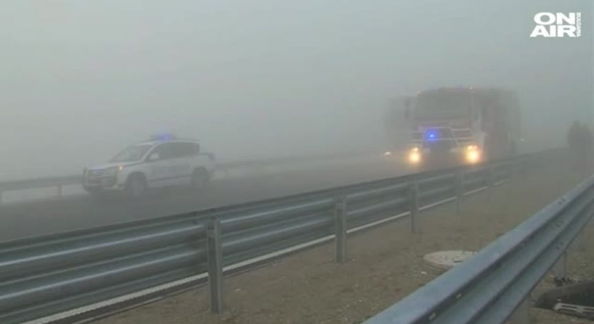 Тежка верижна катастрофа с жертва и много ранени край Сандански