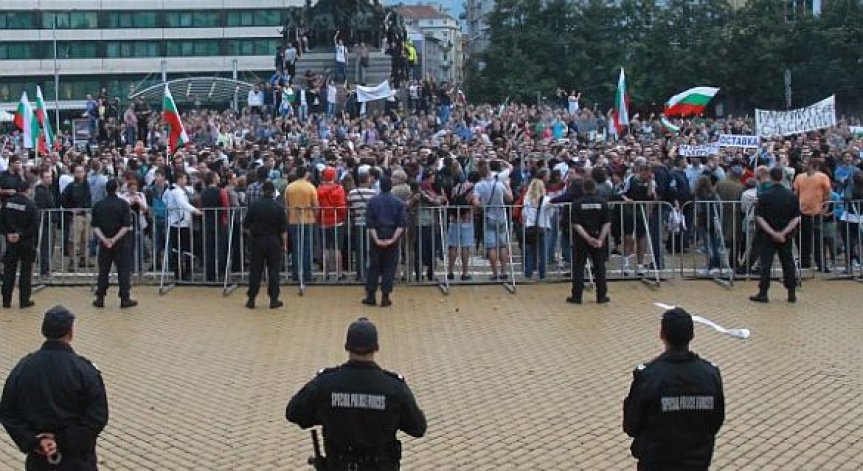 Няма задържани при вчерашния протест