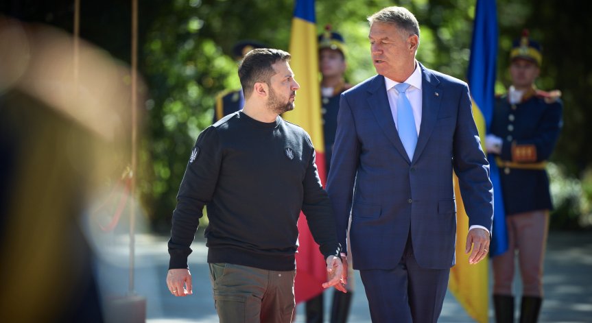 Румънският президент с твърда подкрепа към Зеленски и Украйна