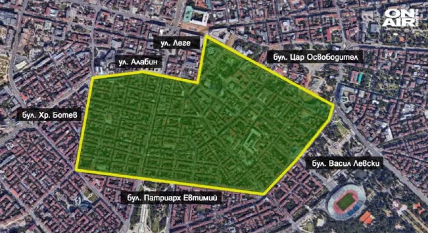 Центърът на София става 