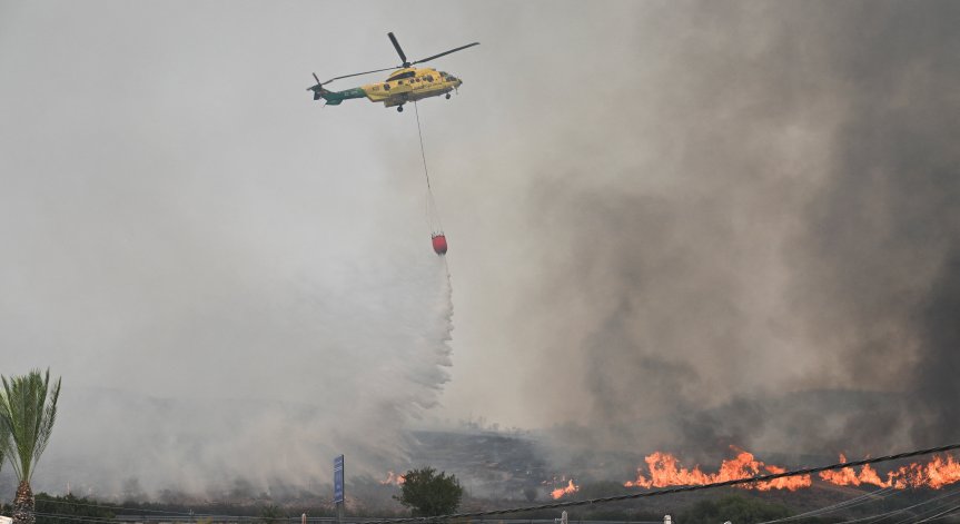 Горски пожар изпепели над 13 000 хектара край Мадрид