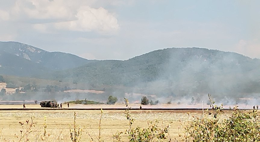 Обезвреждане на невзривени боеприпаси предизвикали големия пожар край Казанлък