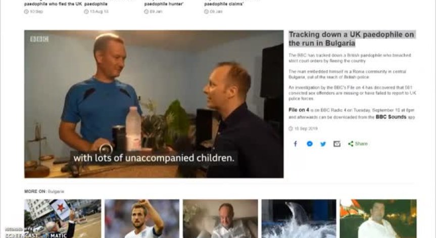 Британец, осъден за педофилия на Острова, се укрива в България
