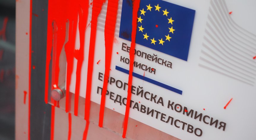 Протестът предизвика загриженост в ЕС и остра политическа реакция.