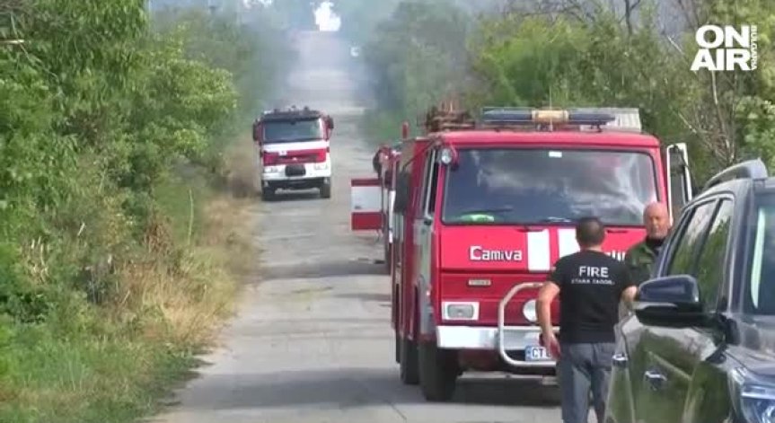 Овладяха пожара в Старозагорско, засегнати са 800 декара гори