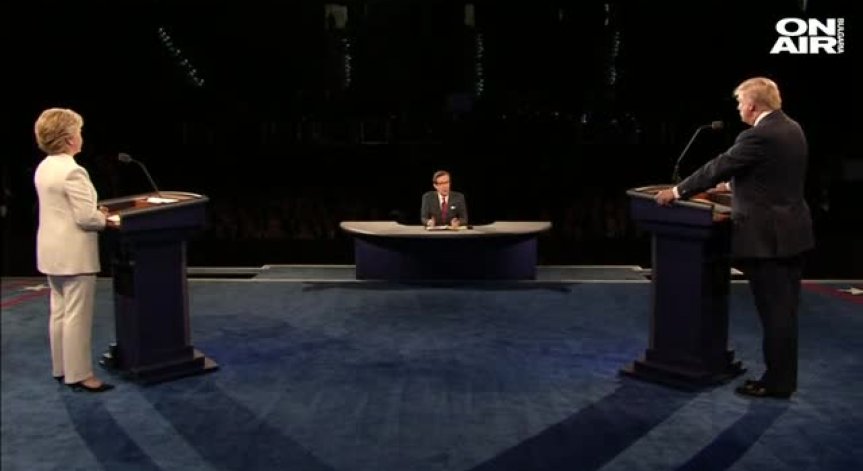 Клинтън поведе в третия и окончателен дебат срещу Тръмп