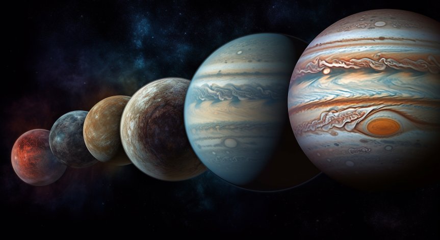 Небесен парад от планети.