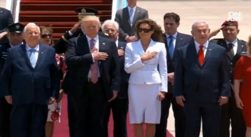 Доналд Тръмп пристигна в Израел с цел: Мир между израелци и палестинци