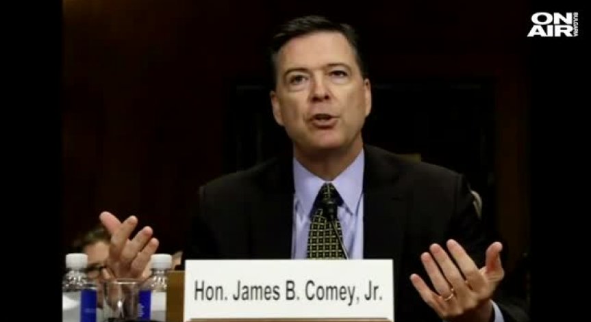 Историческо изслушване, Джеймс Коми застава пред Сената 