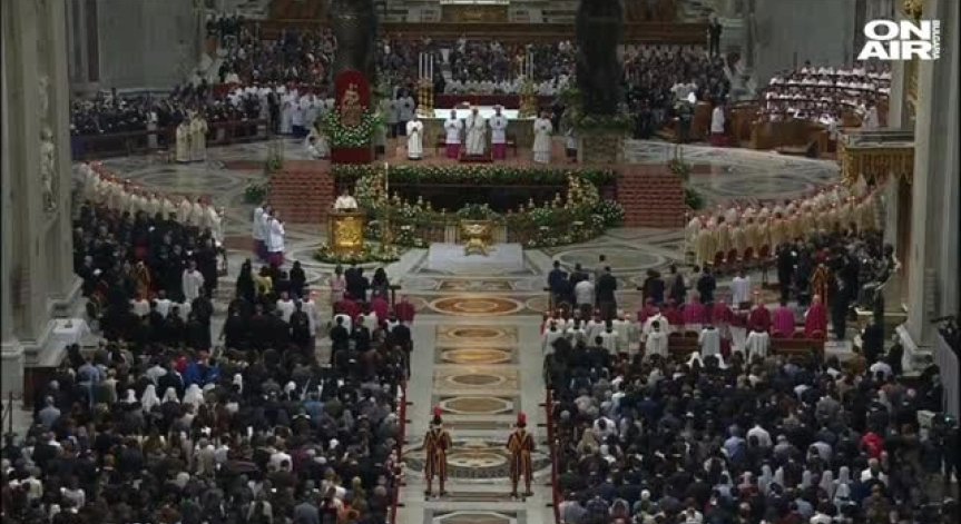 Папа Франциск отслужи тържествена Великденска меса в базиликата 