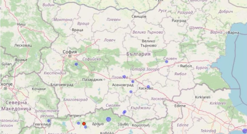 Близо до границата на Северна Гърция с България.