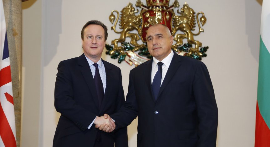 Борисов разчита на британската подкрепата за кохезионната политика