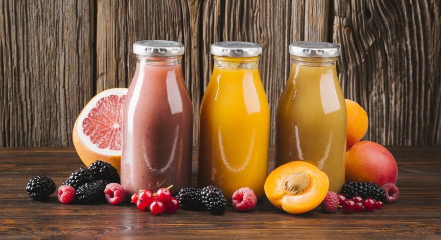 По време на диетата можем да пием плодови сокове.
