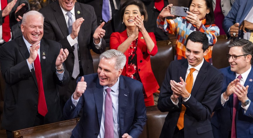 От 15-ия опит избраха Кевин Маккарти за председател на Камарата на представителите в американския Конгрес