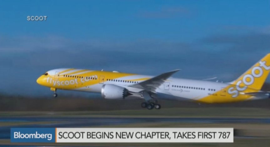 Лоукостерът Scoot посрещна първия си 787