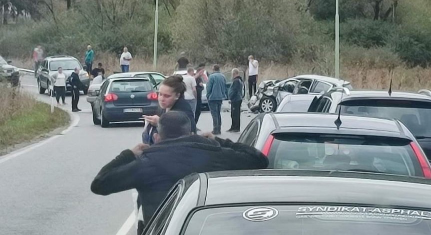 Катастрофа близо до разклона за Дръмша.