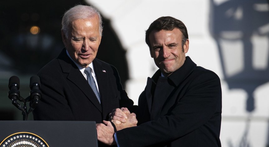 Байдън и Макрон се договориха за координирани действия срещу предизвикателството на Китай