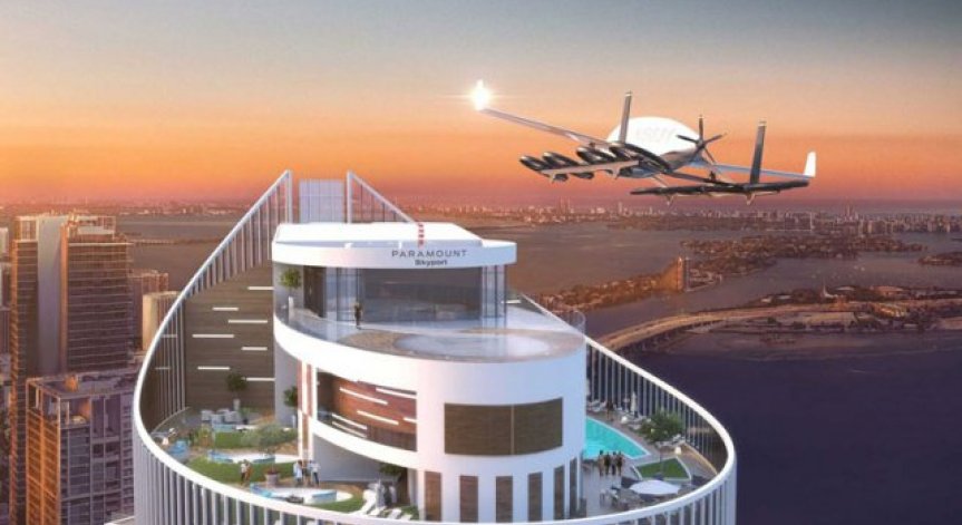 Правят площадка за летящи коли на покрива на небостъргач в Маями