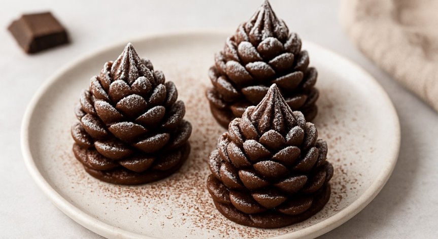 Шоколадови шишарки за Коледа (РЕЦЕПТА)