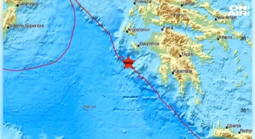 Силен трус от 6,8 по Рихтер удари Гърция край остров Закинтос