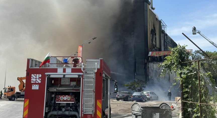 Евакуираха хора заради голям пожар край Варна