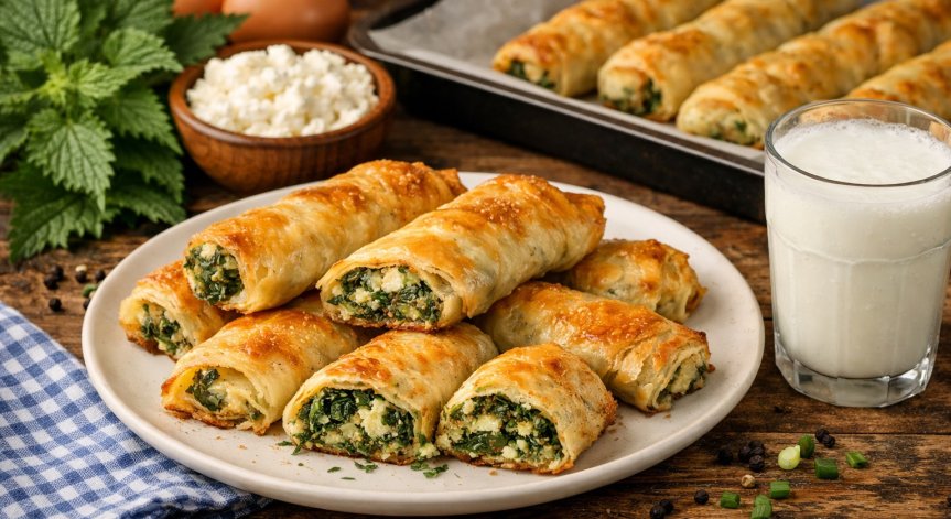 Рецепта за банички с коприва и сирене