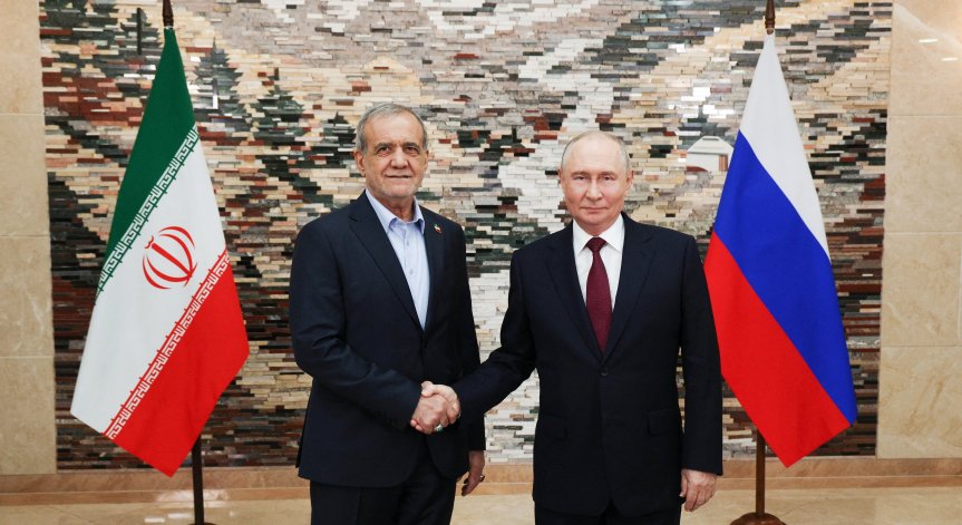 Путин към Пезешкиан: Русия е солидарна с иранския народ