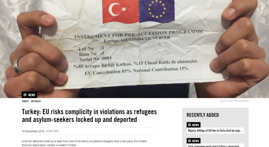 Amnesty International: Турция насилствено е депортирала мигранти