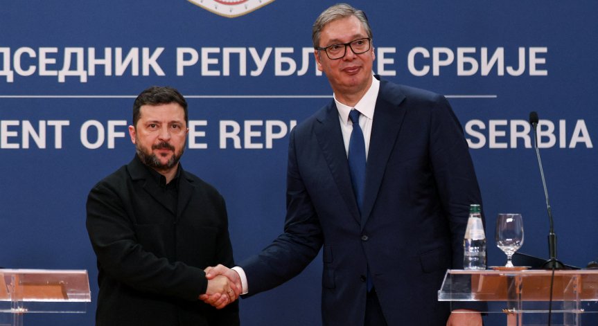 Зеленски и Вучич обсъдиха сигурността, ЕС и икономическите отношения