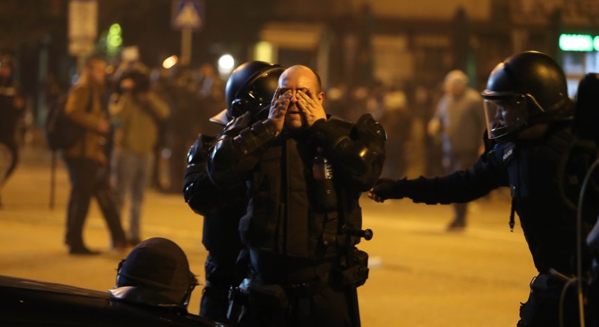 СДВР издирва виновните за опорочаване на протеста, полицаи били без предпазни средства