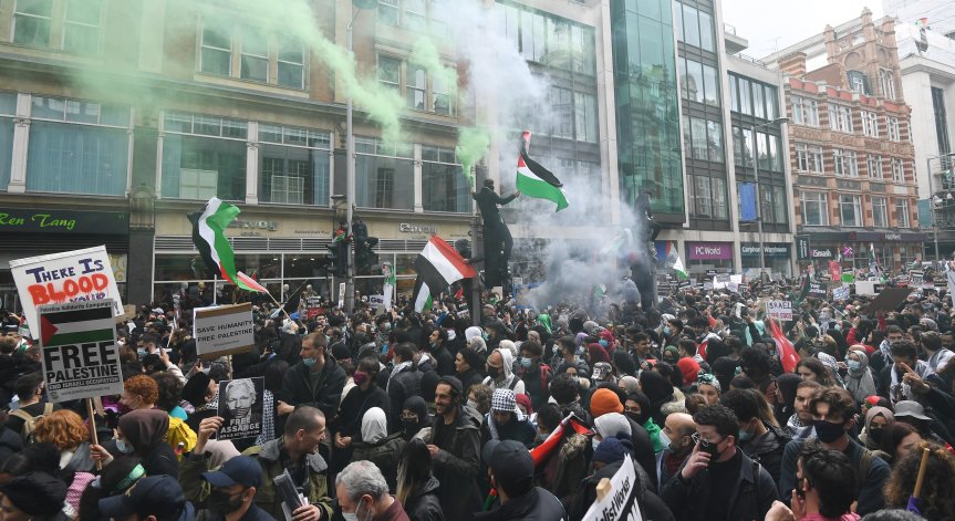 В няколко европейски столици  се провеждат пропалестински демонстрации 