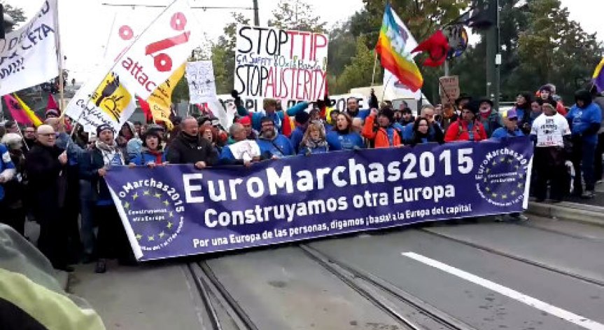 Арести в Брюксел заради протест срещу ТПТИ