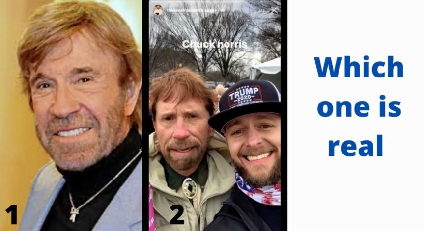 Чък Норис е участвал в щурма на Капитолия?