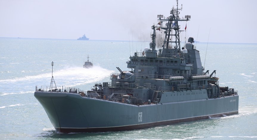 Загина командирът на големия руски десантен кораб 