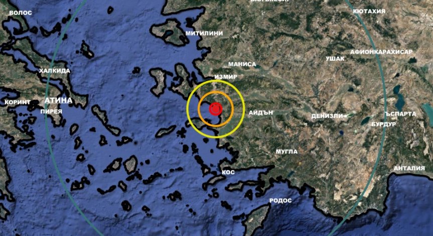 Силно земетресение удари Турция в района на Кушадасъ