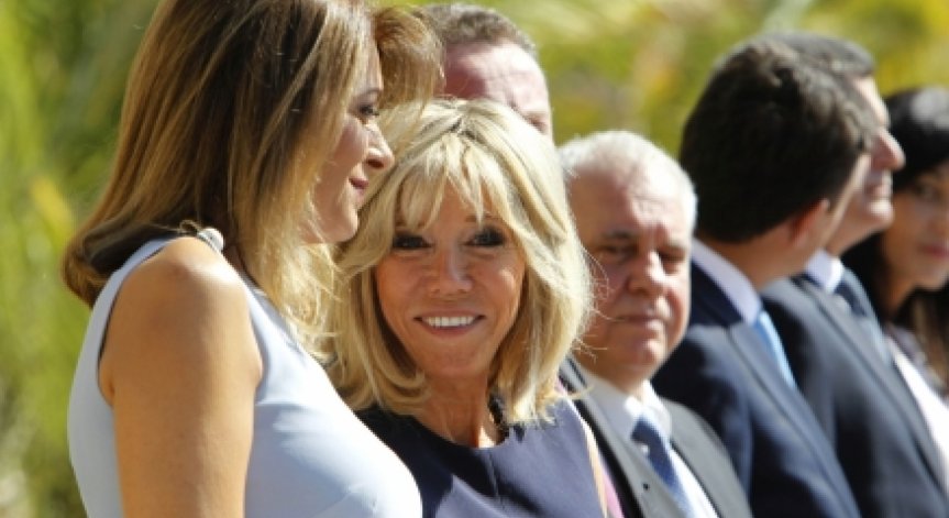 Посрещнахме Бриджит Макрон с кьопоолу, катък и агнешки бут