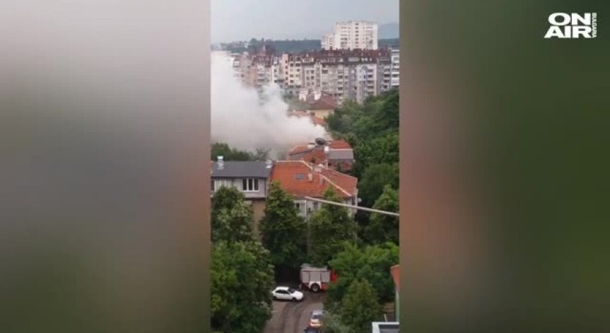 Пожар горя тази вечер в София, няма жертви и ранени